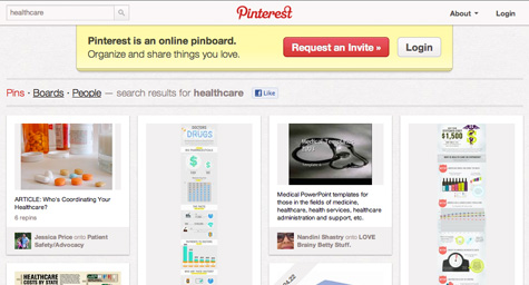 pinterest for healthcare marketing and advertising