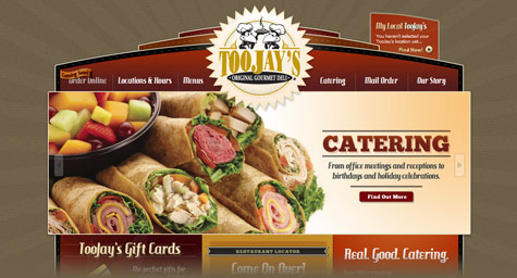 MDG Cooks Up a New Website for TooJay’s Original Gourmet Deli