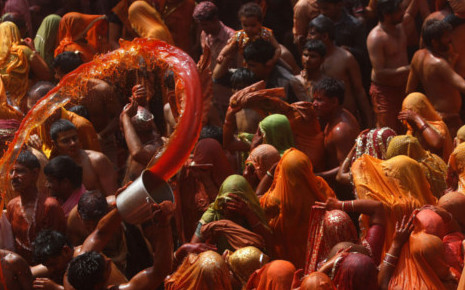 Holi-Huranga at the Dauji temple