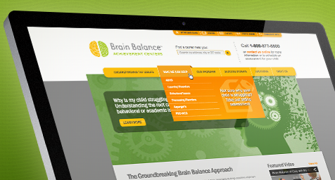 Brain Balance Acheivement Centers web design